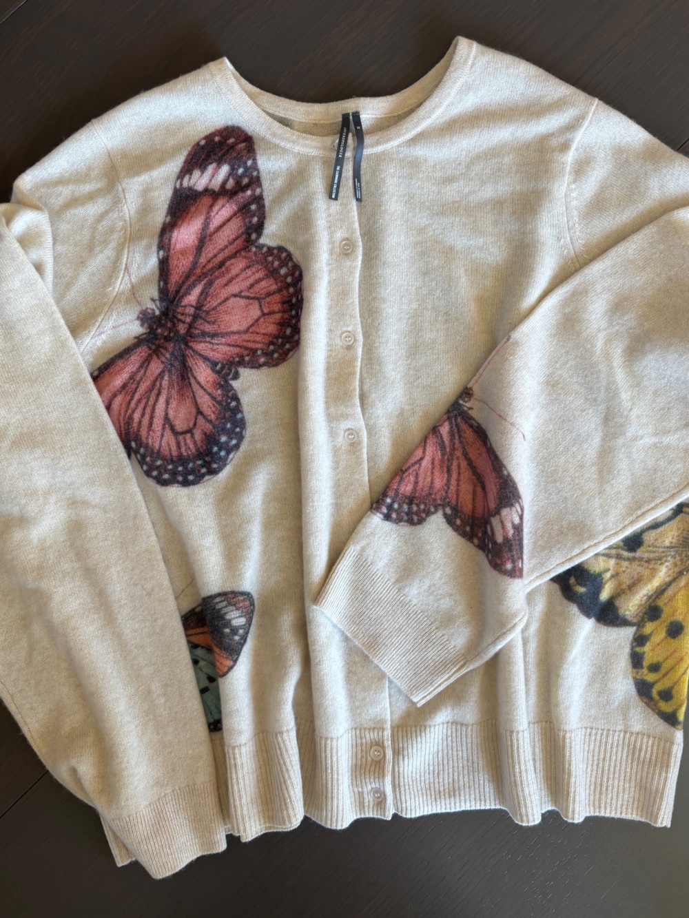 Anthropologie Juliet Butterfly Cashmere Cardigan Plus Size Women’s 3X